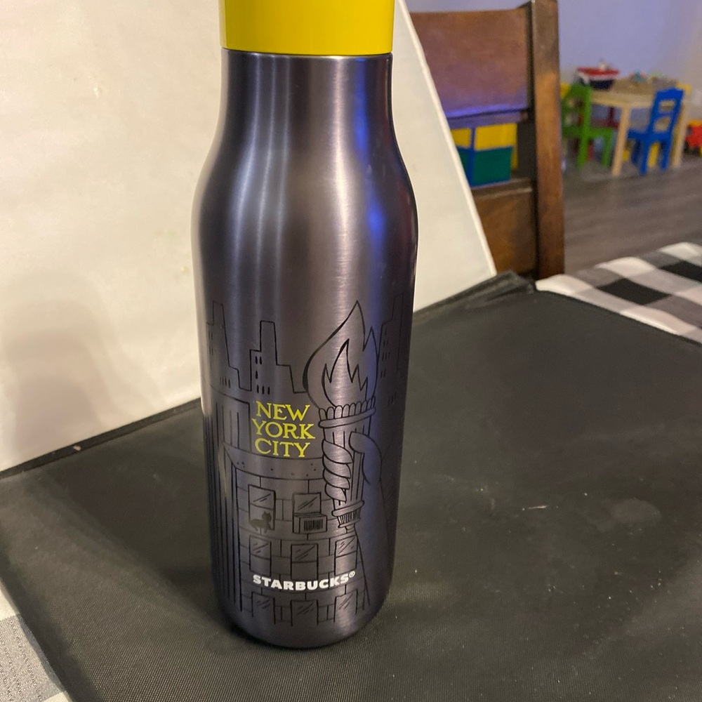 Starbucks New York City Gray and Yellow Bottle